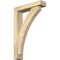 Ekena Millwork Thorton Block Rough Sawn Bracket w/ Offset Brace, Douglas Fir, 4"W x 16"D x 24"H BKT0402X16X24THR05RDF - alternate 1